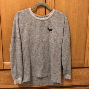 Victories Secret Pink grey long sleeve shirt